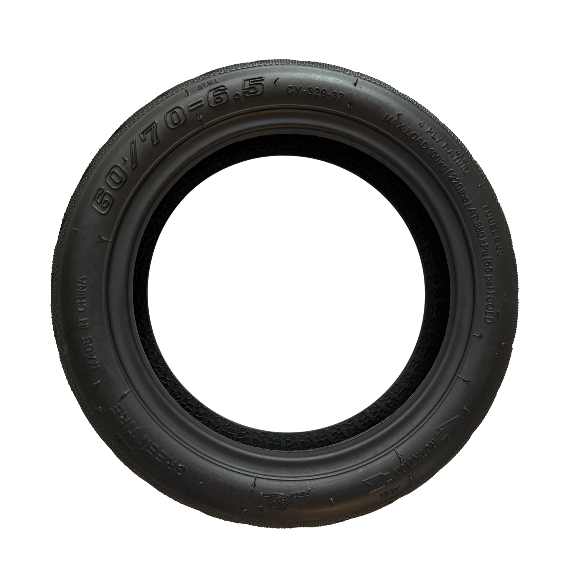 YUANXING 10 Zoll Reifen 60/70-6,5 Schlauchlos mit Pannenschutz-1