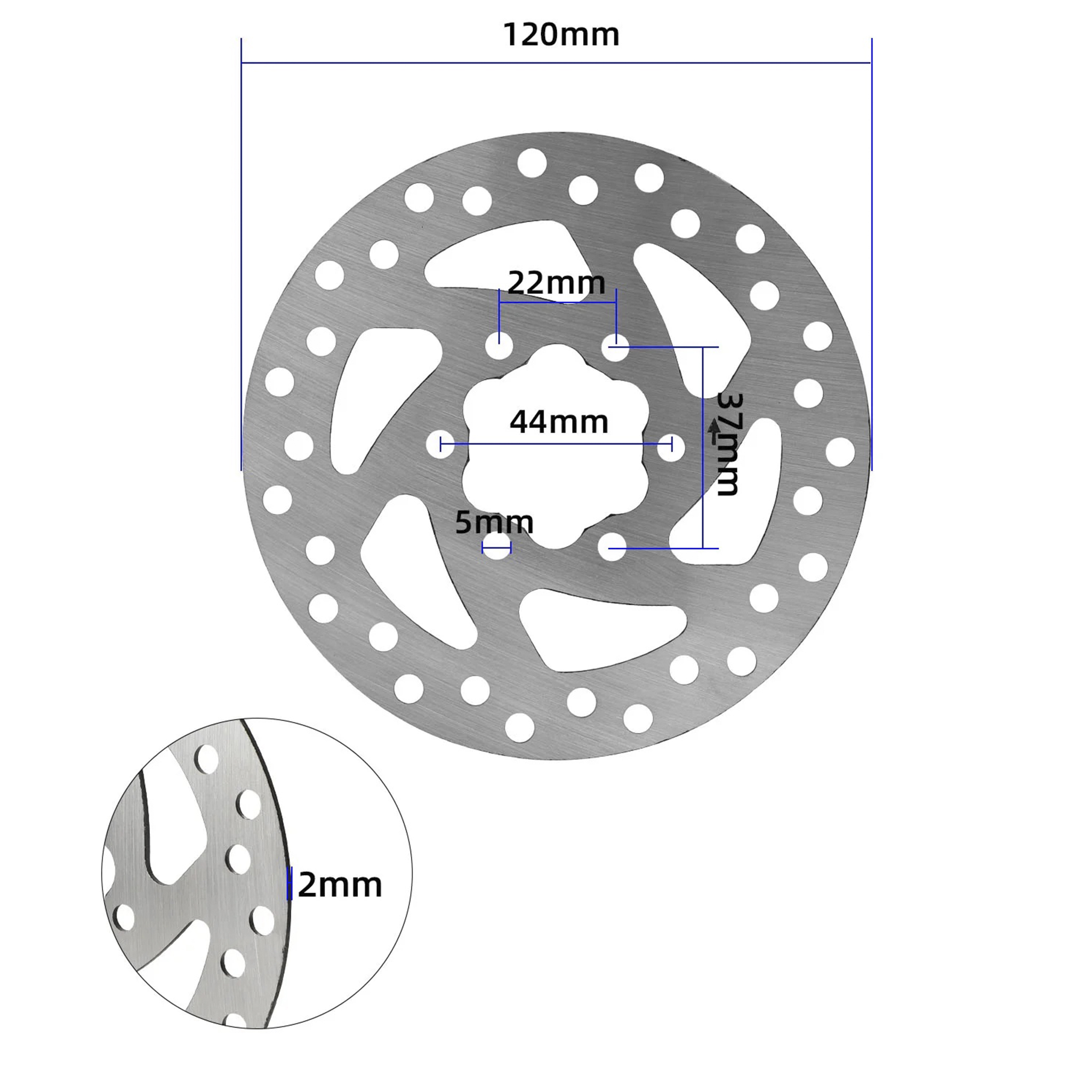 Bremsscheibe für Segway Ninebot F3, G3, ZT3 120mm 6-Loch Original-1