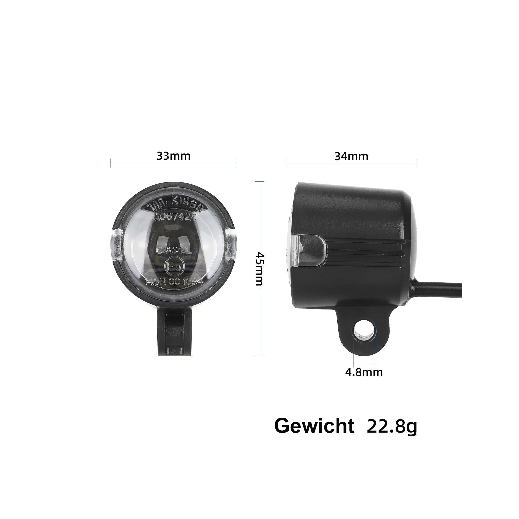 Original Vorderlicht Scheinwerfer Lampe XIAOMI Electric Scooter Elite-1