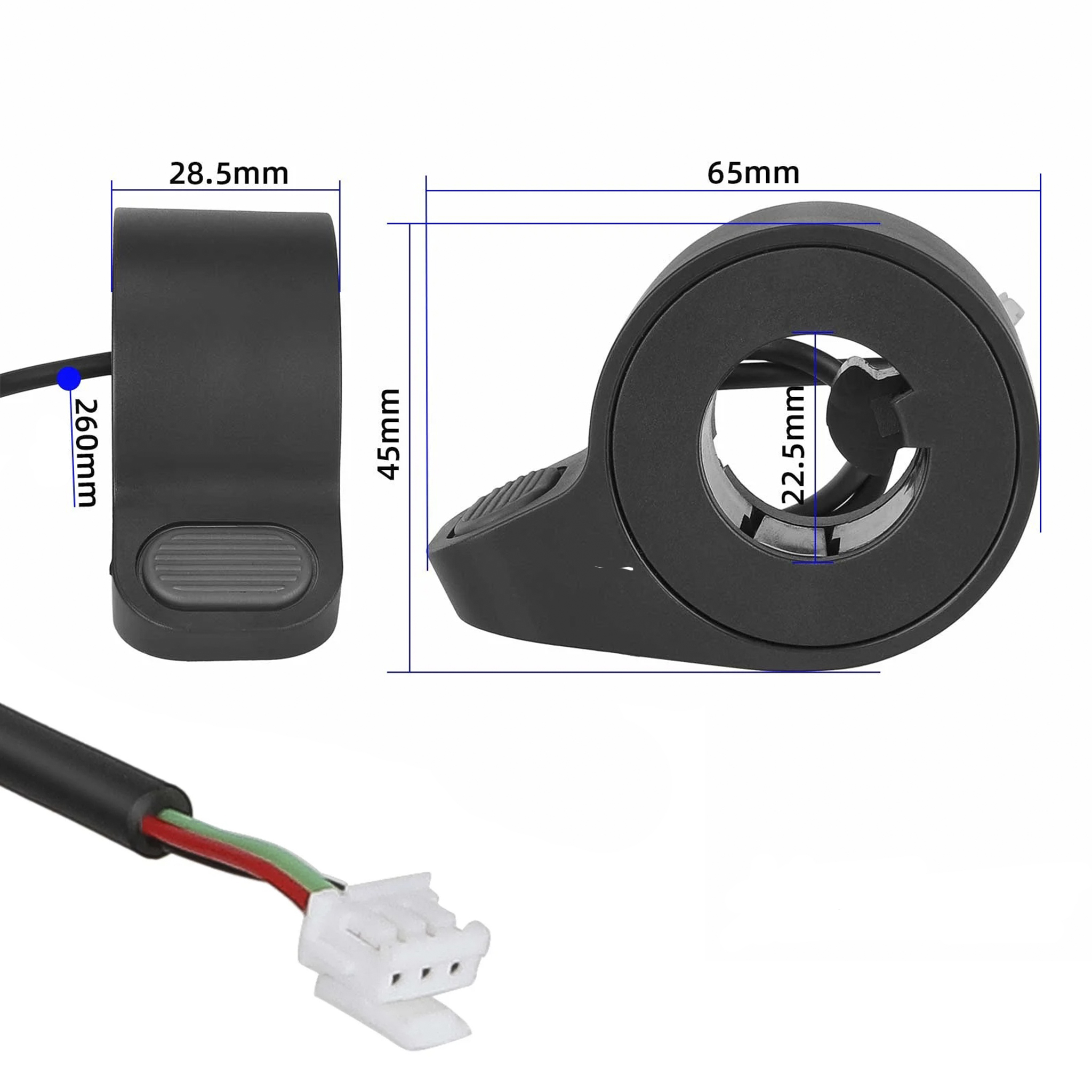 Original Gashebel Beschleunigungshebel für XIAOMI Electric Scooter 5, 5 Pro, 5 Max-4